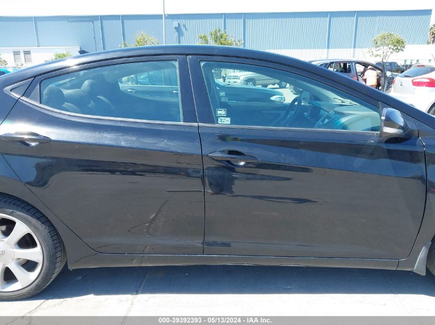 2013 Hyundai Elantra Limited VIN: 5NPDH4AE2DH211527 Lot: 39392393