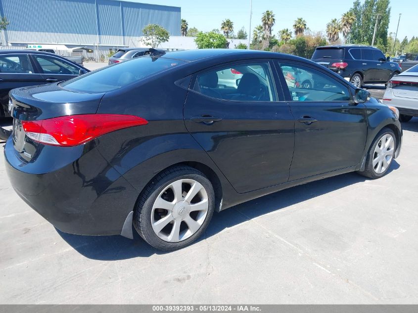 2013 Hyundai Elantra Limited VIN: 5NPDH4AE2DH211527 Lot: 39392393