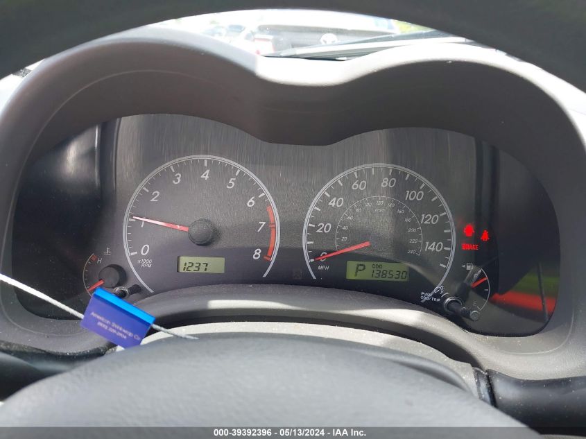 2009 Toyota Corolla Le VIN: 2T1BU40E89C165023 Lot: 39392396