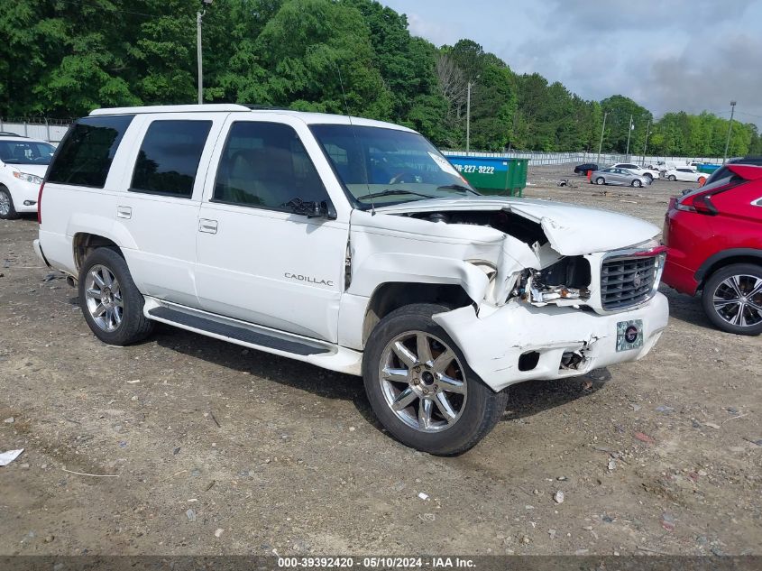 2000 Cadillac Escalade Standard VIN: 1GYEK13R5YR129630 Lot: 39392420