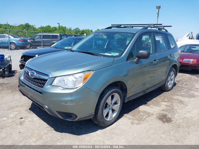 2015 Subaru Forester 2.5I VIN: JF2SJABC1FH549611 Lot: 39392432