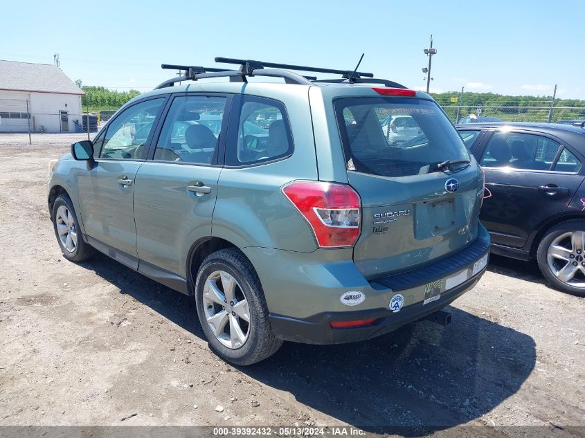 2015 Subaru Forester 2.5I VIN: JF2SJABC1FH549611 Lot: 39392432