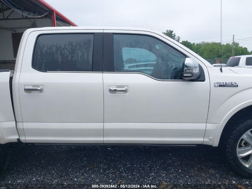 2017 Ford F-150 Platinum VIN: 1FTEW1EF6HFA93400 Lot: 39392442