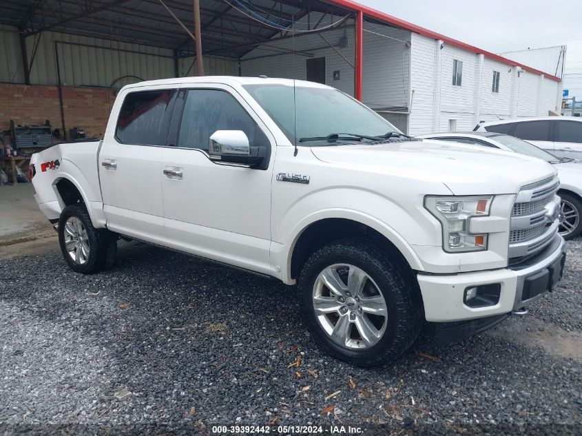 2017 Ford F-150 Platinum VIN: 1FTEW1EF6HFA93400 Lot: 39392442