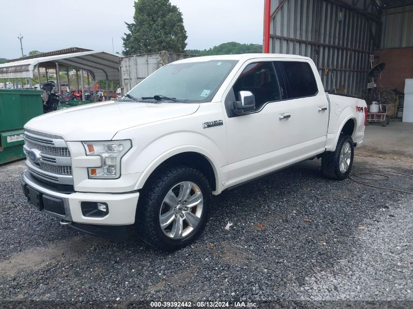 2017 Ford F-150 Platinum VIN: 1FTEW1EF6HFA93400 Lot: 39392442