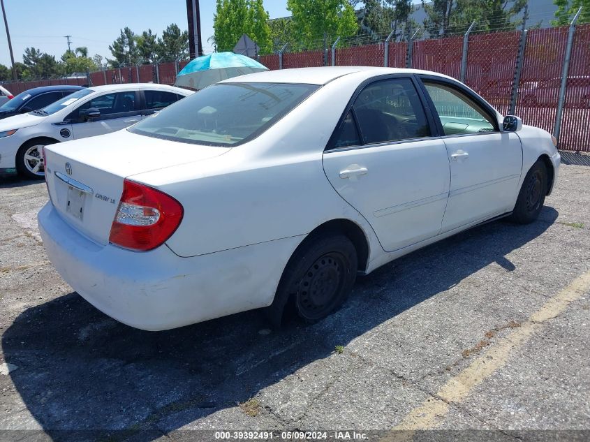 2004 Toyota Camry Le VIN: 4T1BE32K24U365820 Lot: 39392491