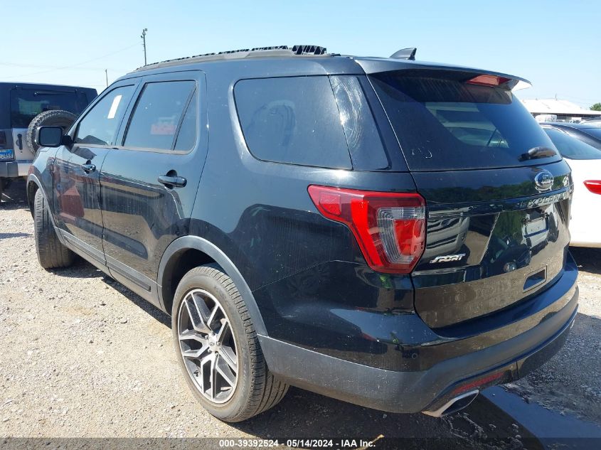 2016 Ford Explorer Sport VIN: 1FM5K8GT8GGC33359 Lot: 39392524