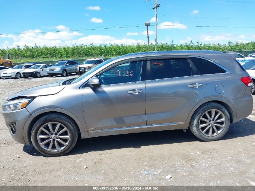 2016 Kia Sorento 3.3L Sxl VIN: 5XYPKDA51GG125457 Lot: 39392536