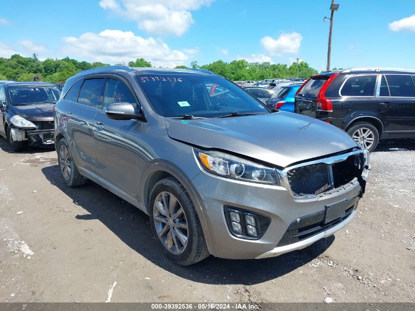 2016 Kia Sorento 3.3L Sxl VIN: 5XYPKDA51GG125457 Lot: 39392536