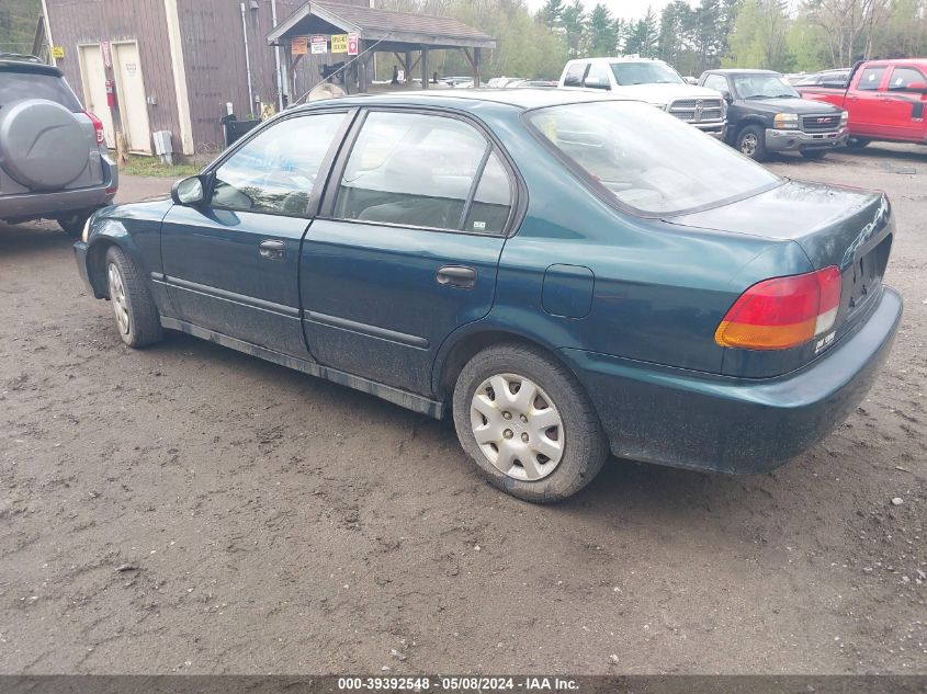 1998 Honda Civic Dx VIN: 1HGEJ6521WL010206 Lot: 39392548