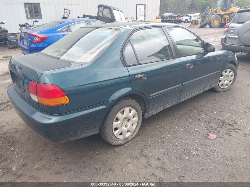 1998 Honda Civic Dx VIN: 1HGEJ6521WL010206 Lot: 39392548