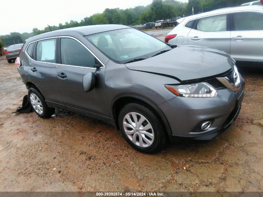 2016 Nissan Rogue S VIN: JN8AT2MV7GW151605 Lot: 39392574