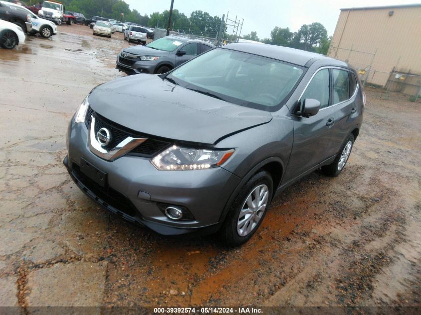 2016 Nissan Rogue S VIN: JN8AT2MV7GW151605 Lot: 39392574