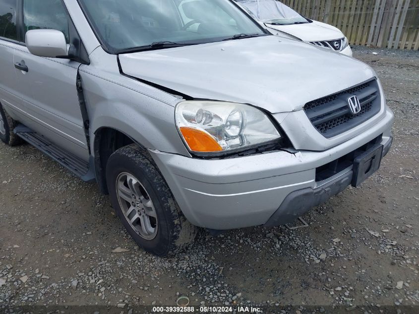 2005 Honda Pilot Ex-L VIN: 5FNYF18635B011289 Lot: 39392588