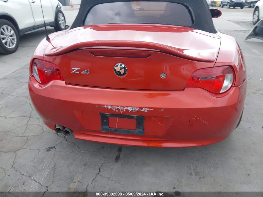 2008 BMW Z4 3.0I VIN: 4USBU33588LW75377 Lot: 39392598