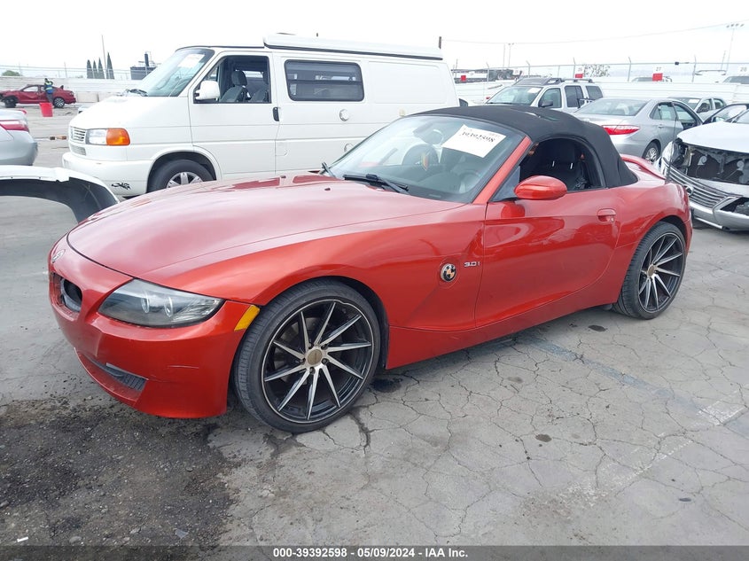 2008 BMW Z4 3.0I VIN: 4USBU33588LW75377 Lot: 39392598