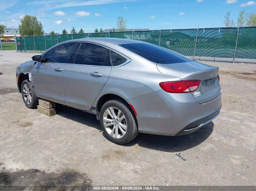 2015 Chrysler 200 Limited VIN: 1C3CCCAB5FN576401 Lot: 39392606