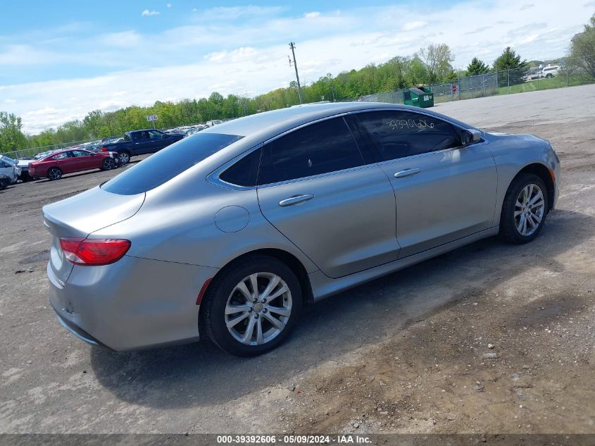 2015 Chrysler 200 Limited VIN: 1C3CCCAB5FN576401 Lot: 39392606