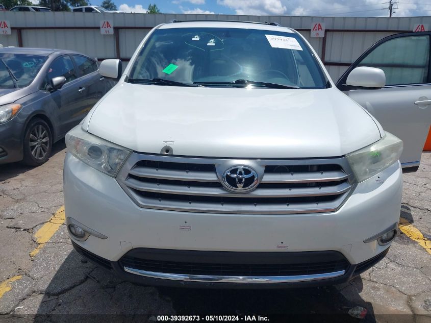 2013 Toyota Highlander Base Plus VIN: 5TDZA3EH6DS031969 Lot: 39392673