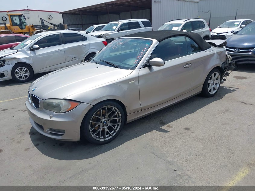 2008 BMW 128I VIN: WBAUL73598VE89263 Lot: 39392677