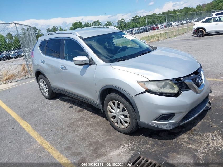 2016 Nissan Rogue S VIN: KNMAT2MTXGP619511 Lot: 39392679