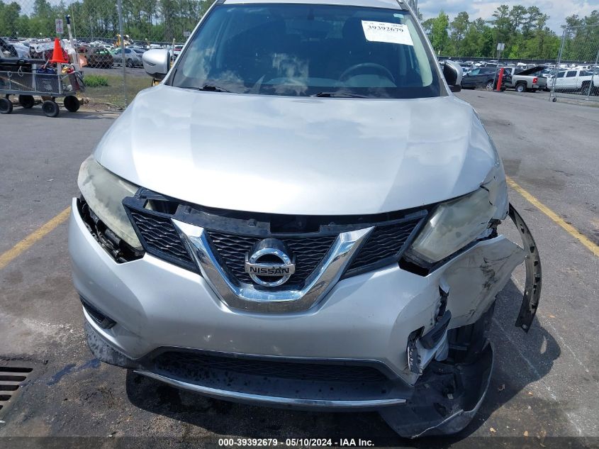 2016 Nissan Rogue S VIN: KNMAT2MTXGP619511 Lot: 39392679