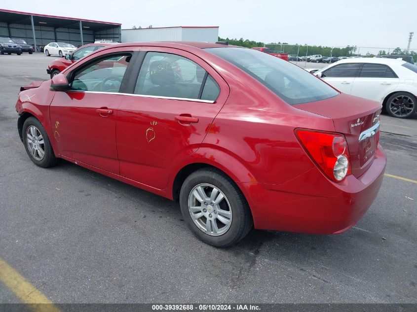 2012 Chevrolet Sonic 2Lt VIN: 1G1JC5SH0C4122259 Lot: 39392688