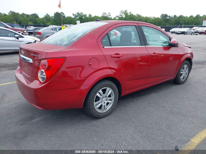 2012 Chevrolet Sonic 2Lt VIN: 1G1JC5SH0C4122259 Lot: 39392688