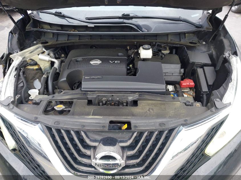2017 Nissan Murano Sv VIN: 5N1AZ2MH0HN114208 Lot: 39392690