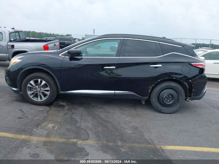 2017 Nissan Murano Sv VIN: 5N1AZ2MH0HN114208 Lot: 39392690