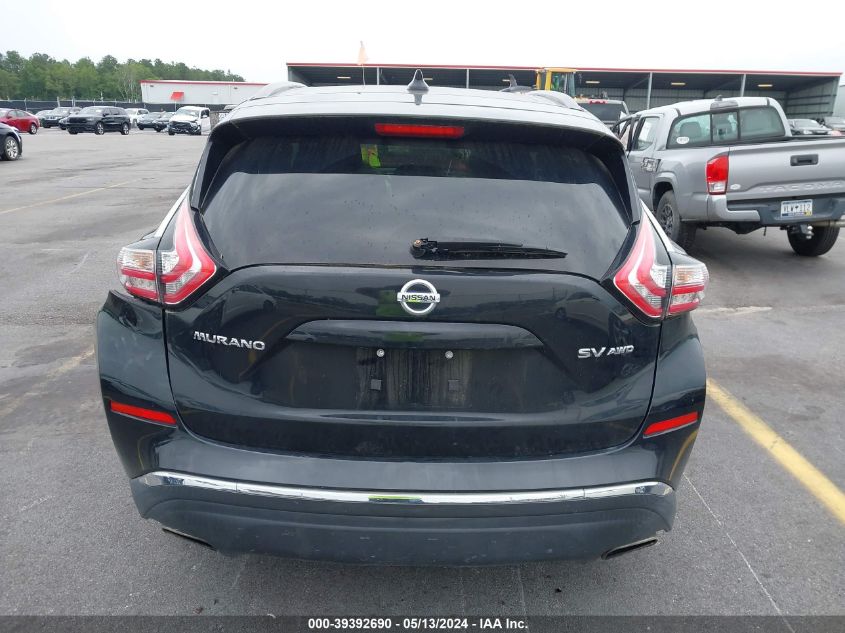 2017 Nissan Murano Sv VIN: 5N1AZ2MH0HN114208 Lot: 39392690