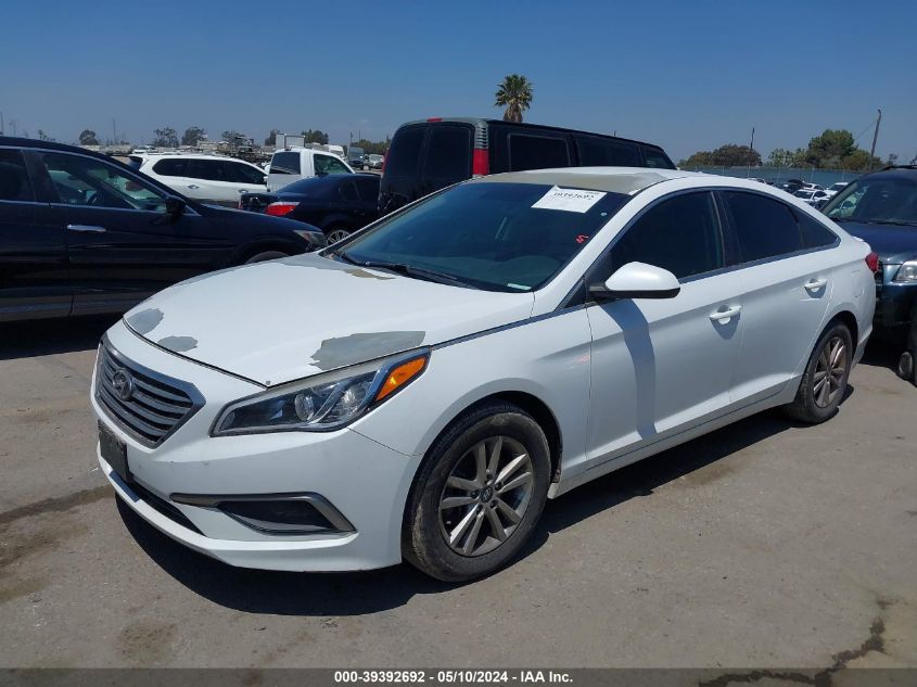 2017 Hyundai Sonata Se VIN: 5NPE24AF5HH508733 Lot: 39392692