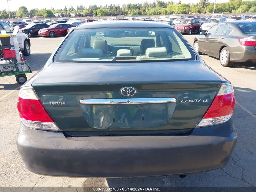 2005 Toyota Camry Le VIN: 4T1BE30K95U418775 Lot: 39392703