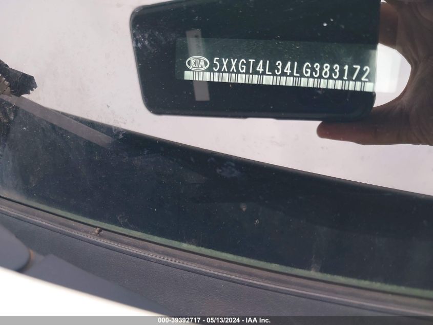 2020 Kia Optima Lx VIN: 5XXGT4L34LG383172 Lot: 39392717