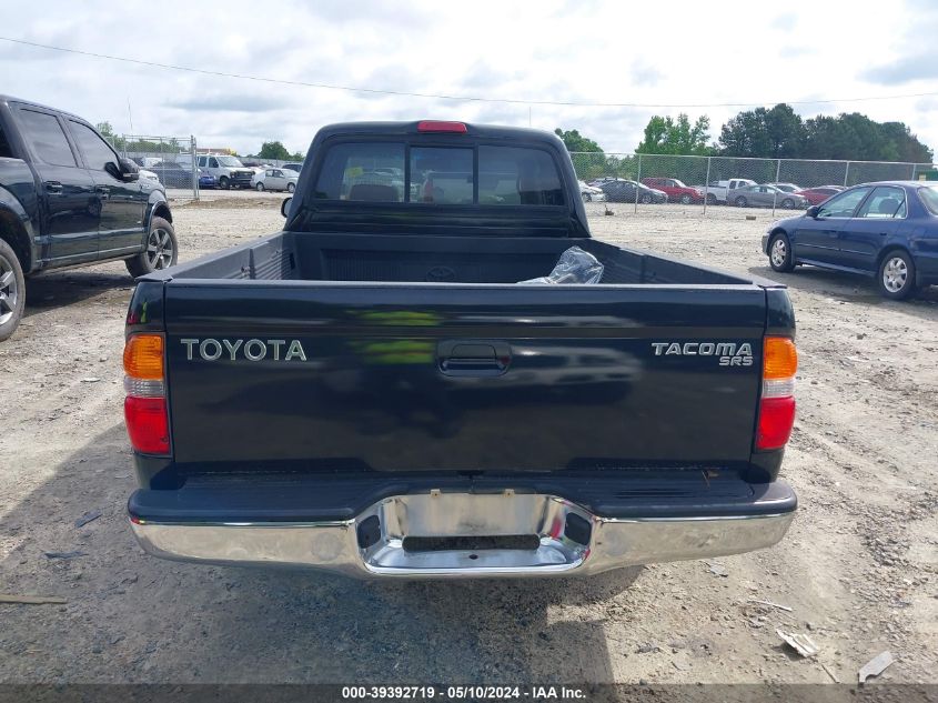 2001 Toyota Tacoma VIN: 5TEVL52N81Z722160 Lot: 39392719