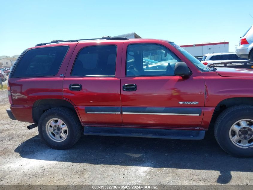 2002 Chevrolet Tahoe Ls VIN: 1GNEC13V02J285538 Lot: 39392736