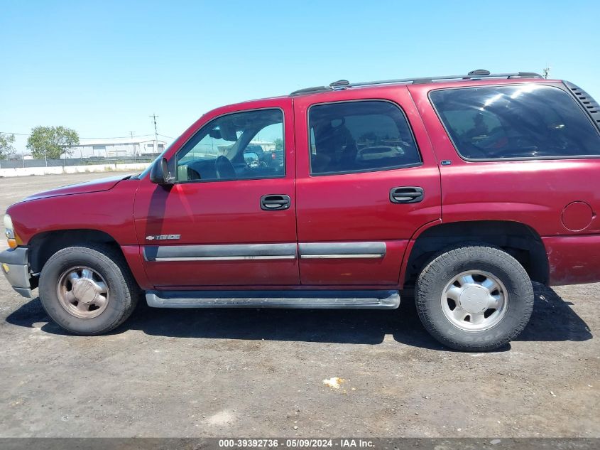 2002 Chevrolet Tahoe Ls VIN: 1GNEC13V02J285538 Lot: 39392736