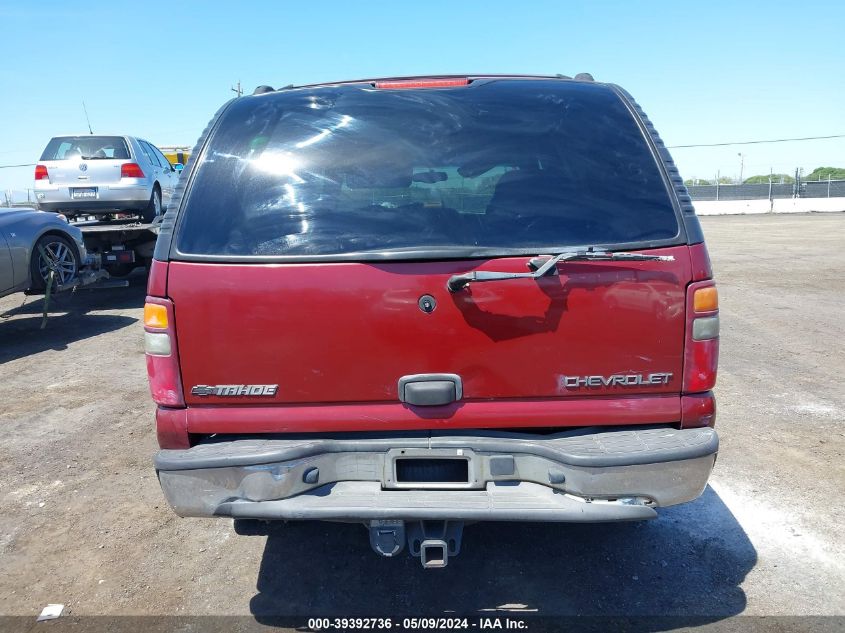 2002 Chevrolet Tahoe Ls VIN: 1GNEC13V02J285538 Lot: 39392736