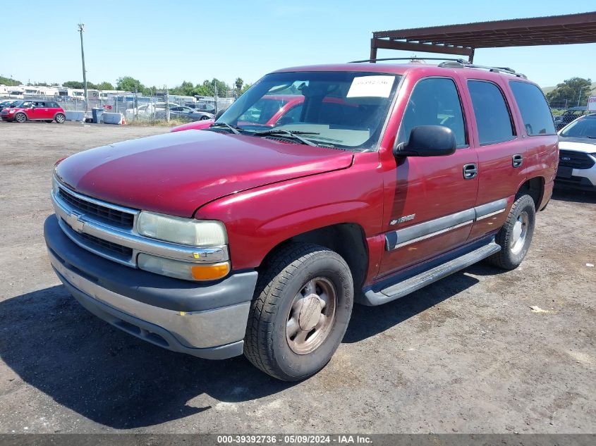 2002 Chevrolet Tahoe Ls VIN: 1GNEC13V02J285538 Lot: 39392736