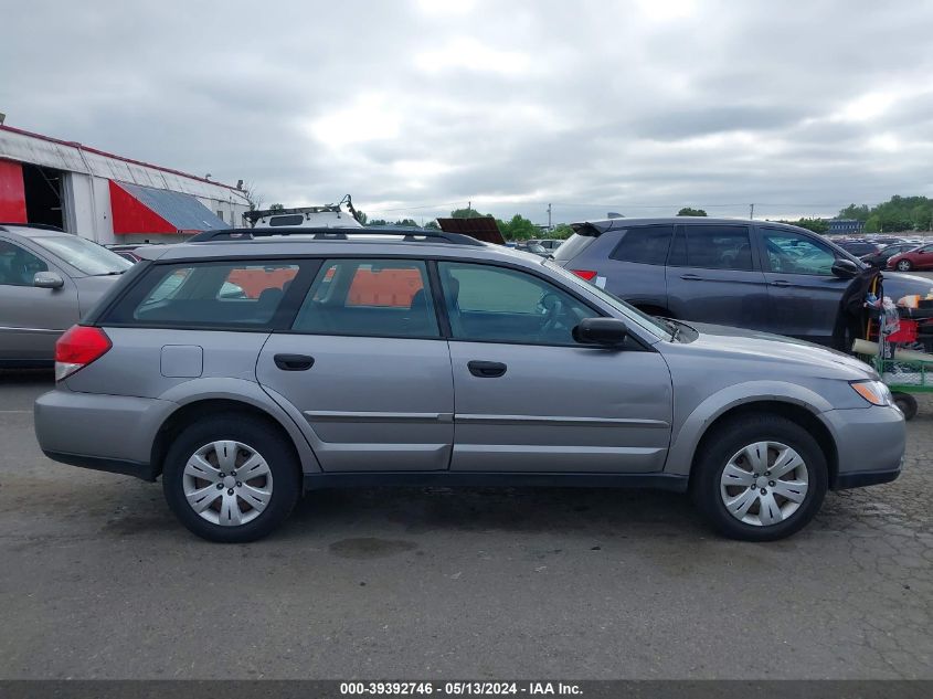 2008 Subaru Outback VIN: 4S4BP60C286364314 Lot: 39392746