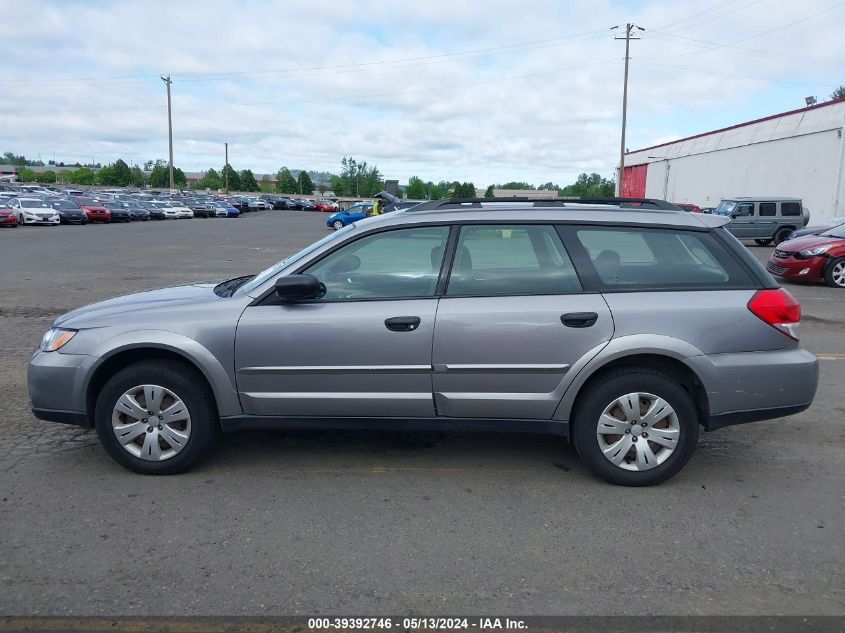 2008 Subaru Outback VIN: 4S4BP60C286364314 Lot: 39392746