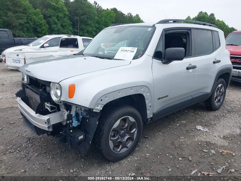 2017 Jeep Renegade Sport 4X4 VIN: ZACCJBAB8HPG09445 Lot: 39392749