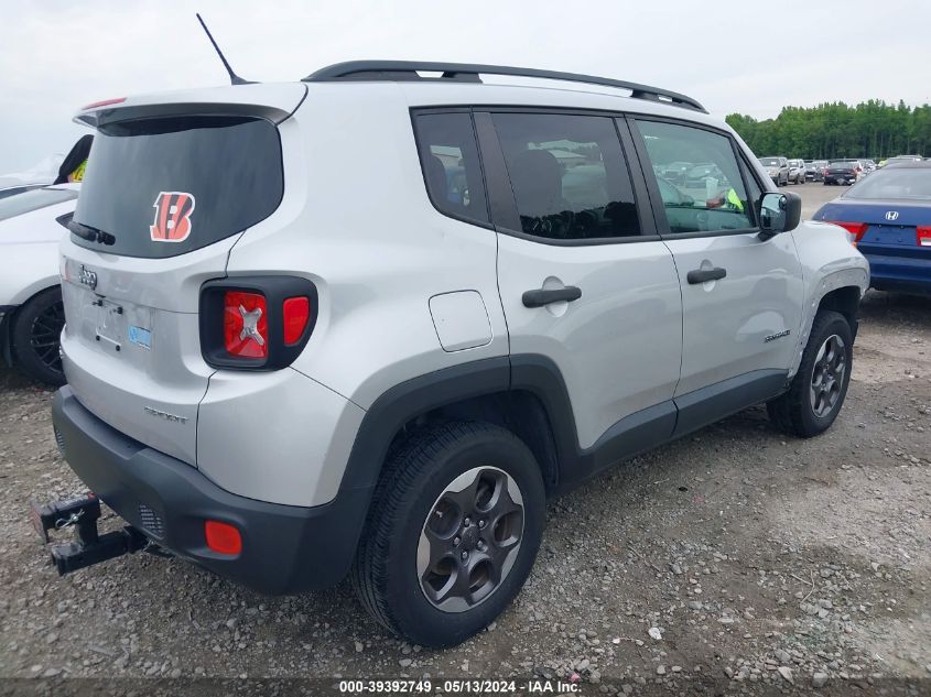 2017 Jeep Renegade Sport 4X4 VIN: ZACCJBAB8HPG09445 Lot: 39392749