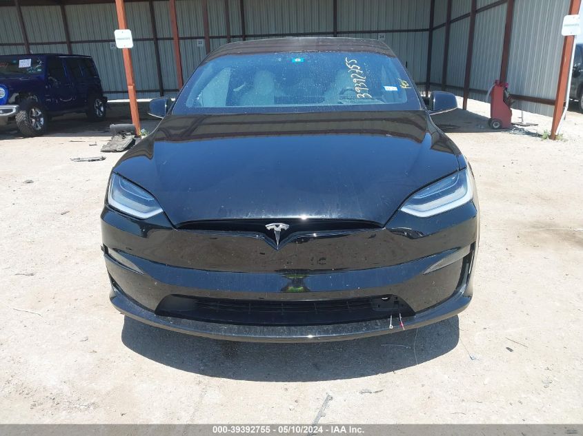 2022 Tesla Model X VIN: 7SAXCDE5XNF349499 Lot: 39392755