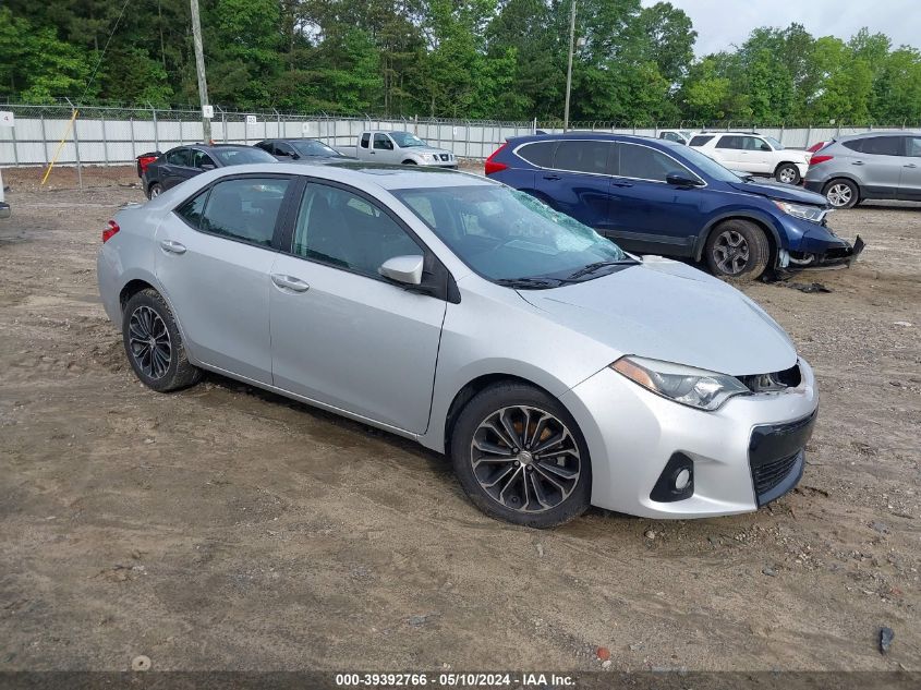 2015 Toyota Corolla S Plus VIN: 2T1BURHE8FC407015 Lot: 39392766