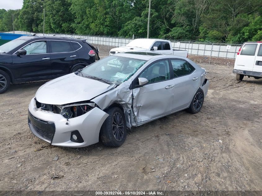 2015 Toyota Corolla S Plus VIN: 2T1BURHE8FC407015 Lot: 39392766