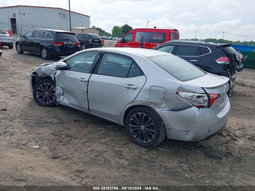 2015 Toyota Corolla S Plus VIN: 2T1BURHE8FC407015 Lot: 39392766