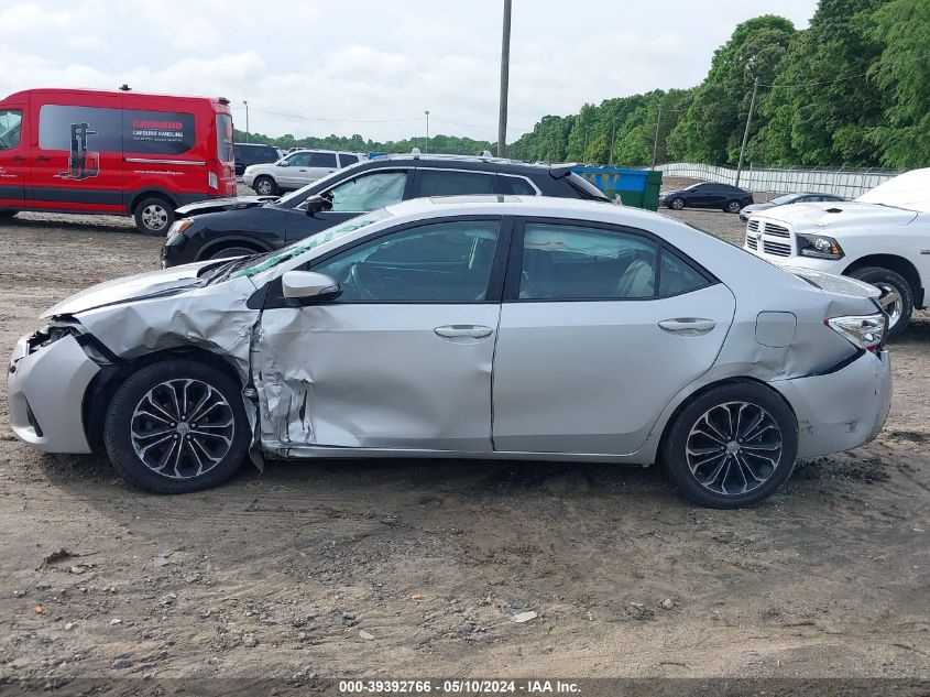 2015 Toyota Corolla S Plus VIN: 2T1BURHE8FC407015 Lot: 39392766