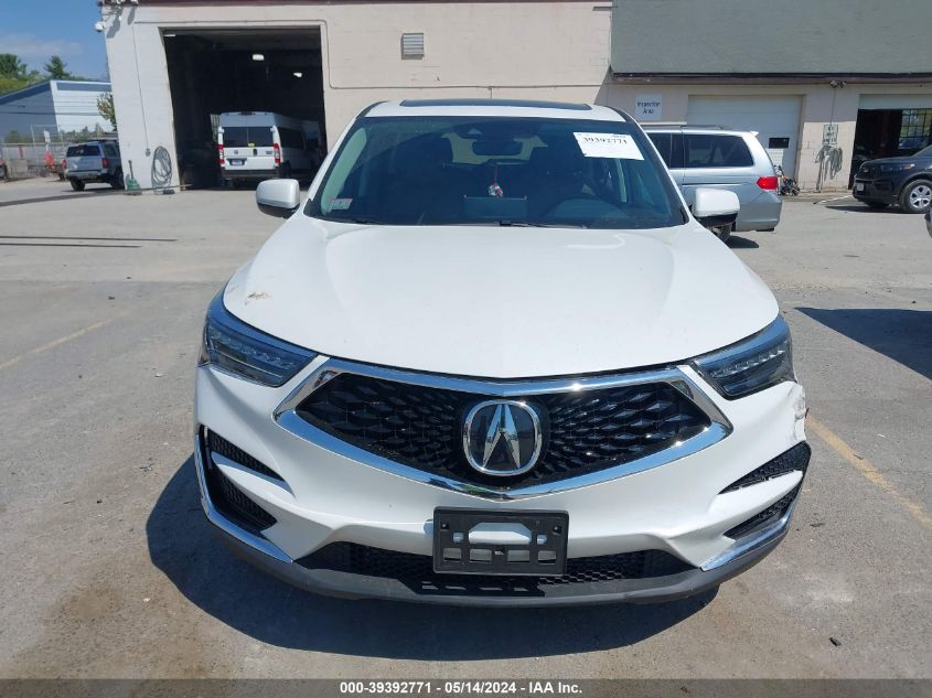 2021 Acura Rdx Technology Package VIN: 5J8TC2H5XML038843 Lot: 39392771