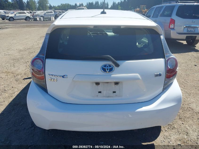 2012 Toyota Prius C Three VIN: JTDKDTB32C1020514 Lot: 39392774